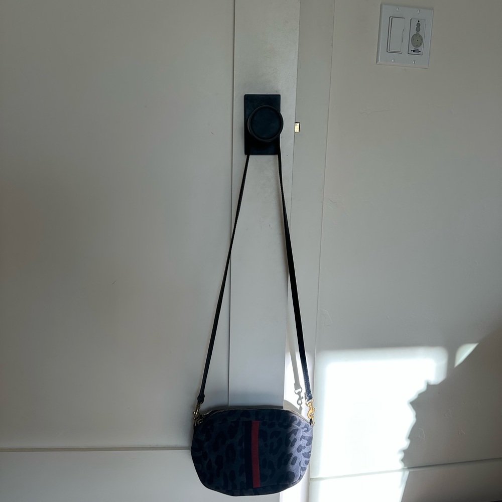 Clare V leapoard midi bag.